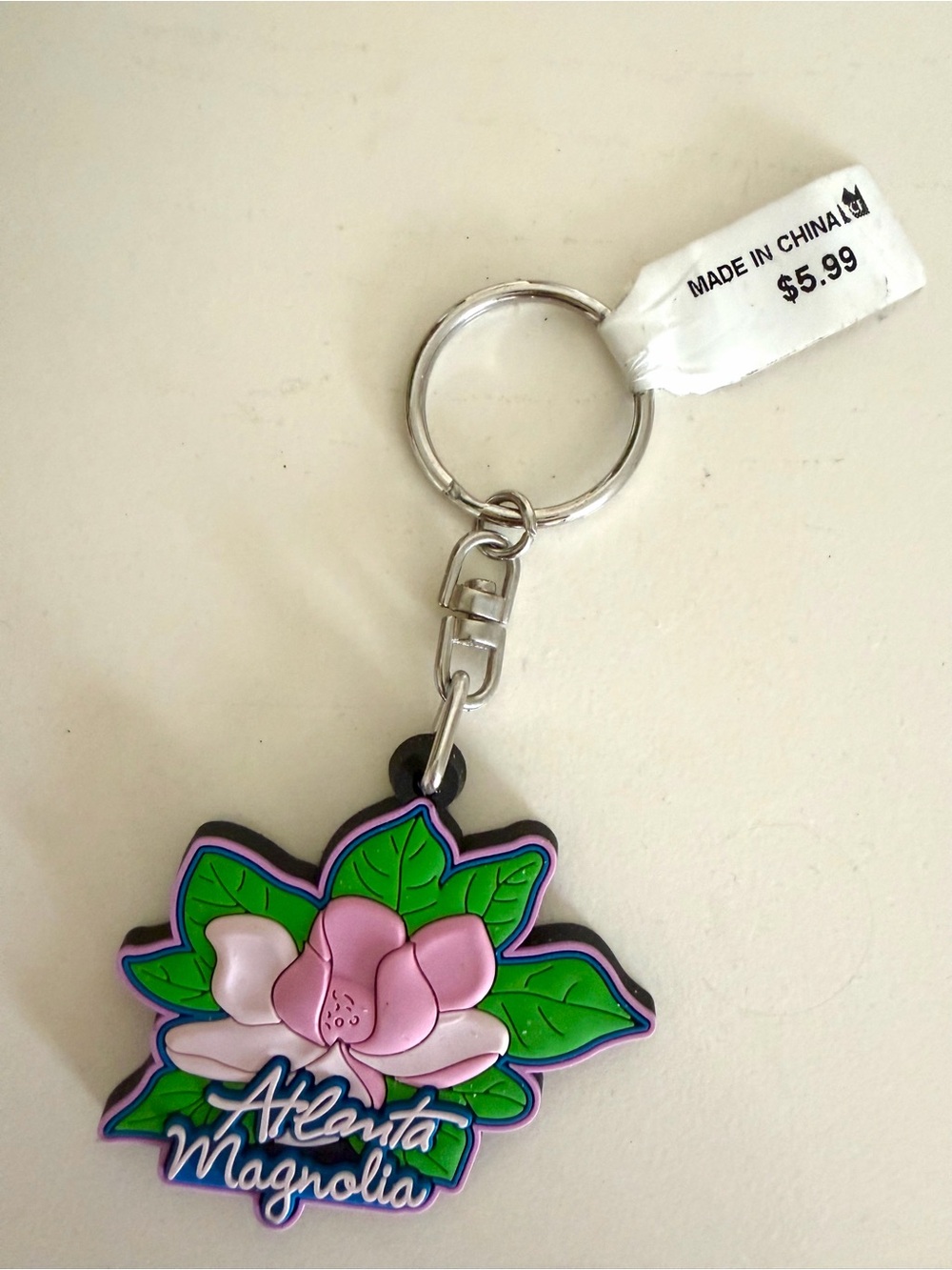 NWT Atlanta Magnolia keychain